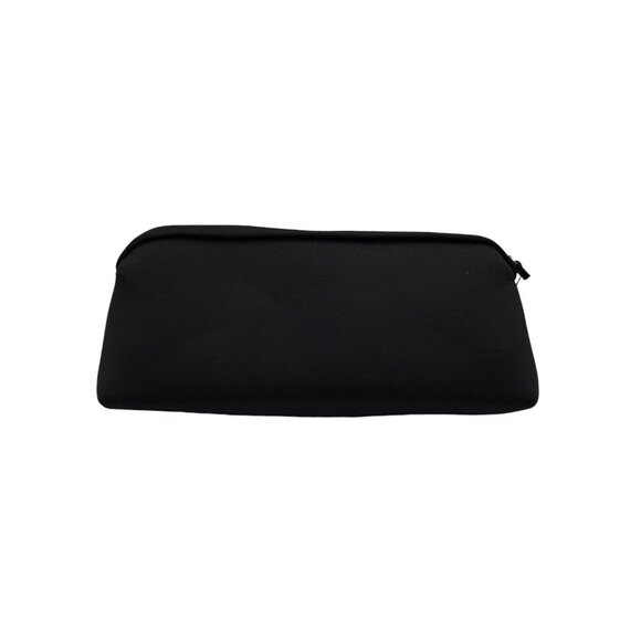SKIMS Onyx Black Neoprene Medium Travel Cosmetic Pouch With Zipper Closure - Picture 3 of 13